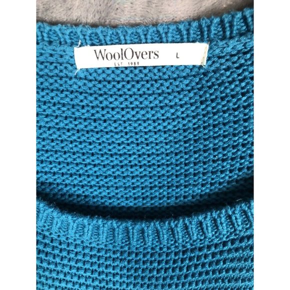 Wool Overs Sweater Woman’s Adult Size Large Blue - Picture 11 of 11